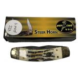 Mustang USA Steer Horn MB 853MB Folding Knife