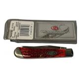 Case 6254 SS Red Trapper Folding Knife