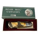Bear MGC 561SD 3 1/2' Stag LKBK Folding Knife