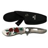 Buck USA Rose Handled Fixed Blade Knife
