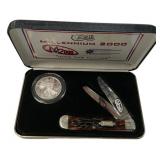 Case 6254 Millennium 2000 683 Knife and Silver Dol