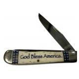 Case 6254 SS God Bless America Folding Knife