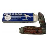 1996 Christmas Bulldog Brand Folding Knife