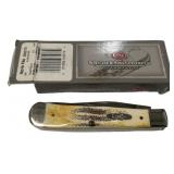 Case 6.5254 SS Bone Stag Trapper Folding Knife