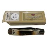 Case 6154LC CV Amber Trapperlock Folding Knife