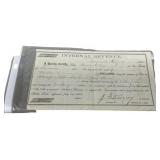 1864 Civil War Internal Revenue Document