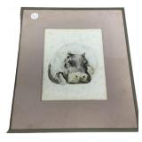 16"h., 14"w a Klaus Meyer-Gasters lithograph Hip