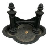 Cast Iron Boot Scraper with Tray Base