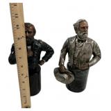 Civil War Grant & Lee Bust Figurines