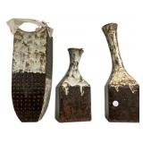 Set of 3 Studio Pottery Vases