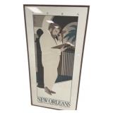 36"h., 17"w 1986 New Orleans Poster 185/1000