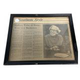 12"h., 15"w Clarion Ledger 1978 Eudora Welty