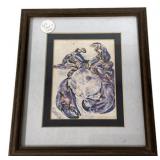 10"h., 9"w Walter Anderson Crab Print