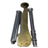 Vintage Brass & Chrome Dog Whistles
