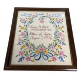 18"h., 16"w 1976 Sampler