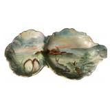TV France Hand-Painted Porcelain Fish Serving Dish