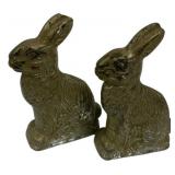 Pair of Glass Rabbit Figurines