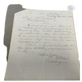 Civil War Post Surgeon Letter 1864