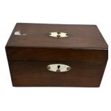 Victorian Mahogany Box w/ Brass Fittings