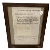 14"h., 11"w 1862 Civil War Military Exemption Do