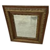 Victorian Oak & Gilt Wall Mirror
