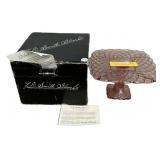 L.E. Smith Rose & Trellis Cake Stand
