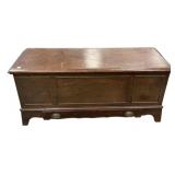 Antique Wood Blanket Chest w/ Drawer