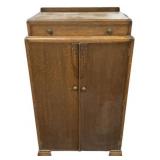 Art Deco Oak Cabinet with Drawer