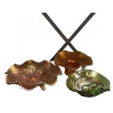 Carnival Glass Bowl Collection Set of 3
