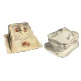 Victorian Ceramic Cheese Dish & Tureen