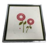 17"h., 16"w Signed Clay sunshine Paper Art