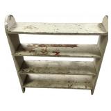 Primitive Painted Wood Four-Tier Shelf