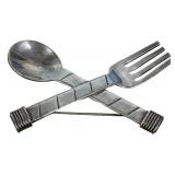 Sterling Silver .440 ozt Crossed Spoon & Fork Broo