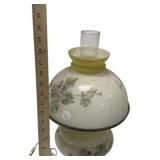 Hand-Painted Glass Hurricane Lamp