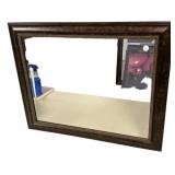 27"h., 33"w Rectangular wall mirror