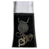 Two Sterling Silver Pendant Necklaces