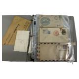 Vintage Postal Covers & Ephemera Binder