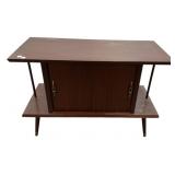 Mid-Century Modern Walnut Bar Cabinet