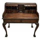 Chippendale Style Roll Top Writing Desk