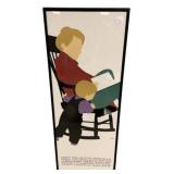 30"h., 12"w Exhibition poster titled "Lance Hid