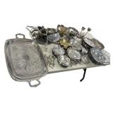 Silver Plate Serving Collection Lot