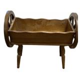 Vintage Wooden Wagon Wheel Cradle
