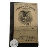 1873 Mississippi Valley Bank Document
