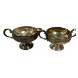 Sterling Silver Weighted Creamer & Sugar Set