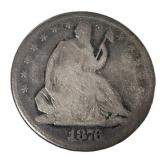 1876 Seated Liberty Half Dollar Coin