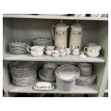 Large Dinnerware Set Floral Pattern