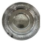 3.365 ozt. Neoclassical Sterling Silver round Tray