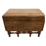 Walnut Drop-Leaf Gate-Leg Table