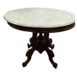 Victorian Marble Top Parlor Table