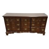 Cherry Block Front Triple Dresser